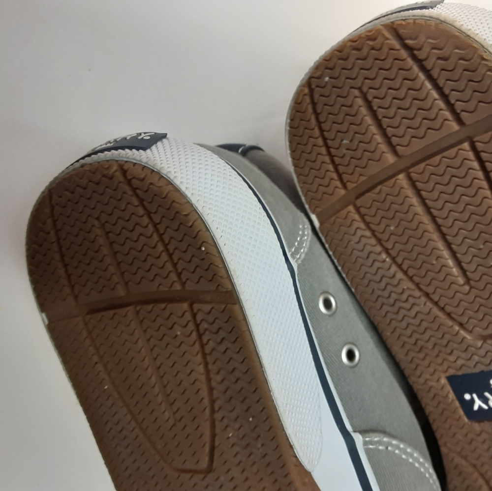 Sperry Men's Top Slider Gray Canvas Deck Shoes Sneakers Size 9.5 - Picture 10 of 10